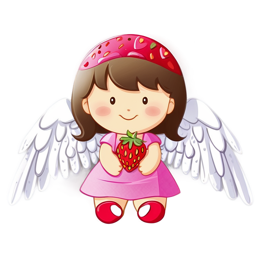 Strawberry Angel Cute Png Asg63