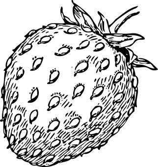 Strawberry Black Background PNG with transparent background