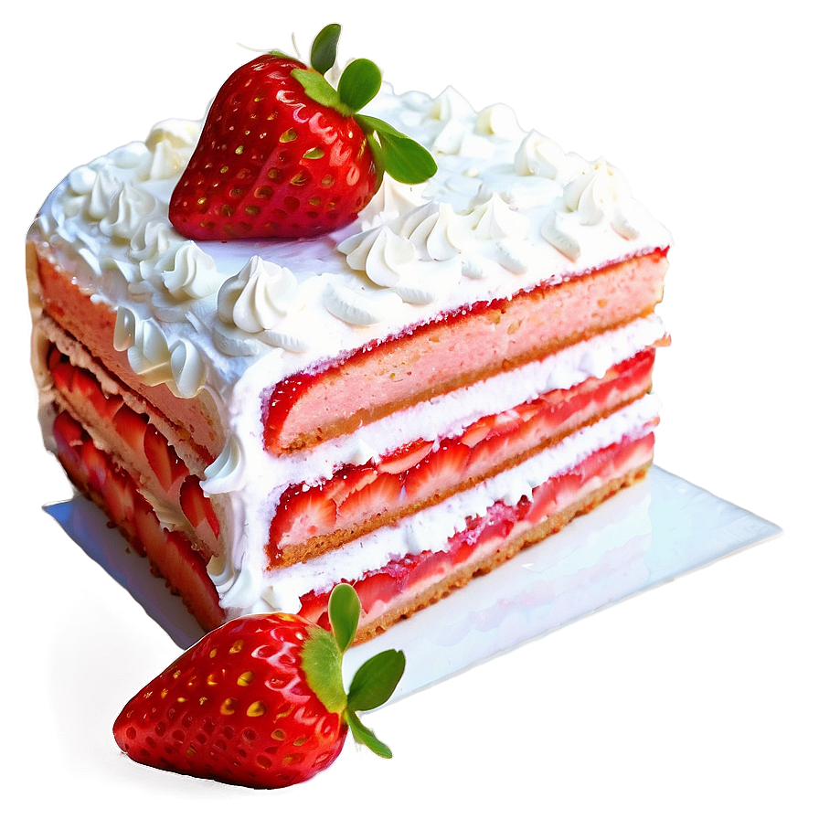 Strawberry Cake PNG 97 PNG image with a transparent background, free high-resolution download