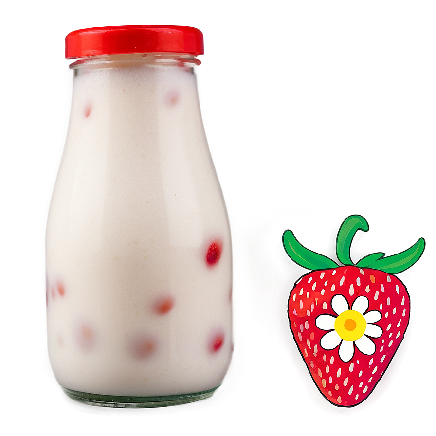 Strawberry Cow Milk Png 06252024