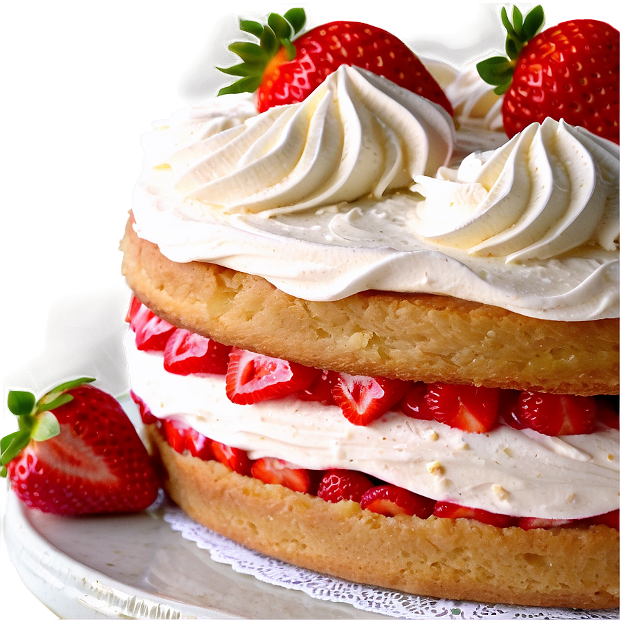 Strawberry Cream Cake PNG hky PNG image with a transparent background, free high-resolution download