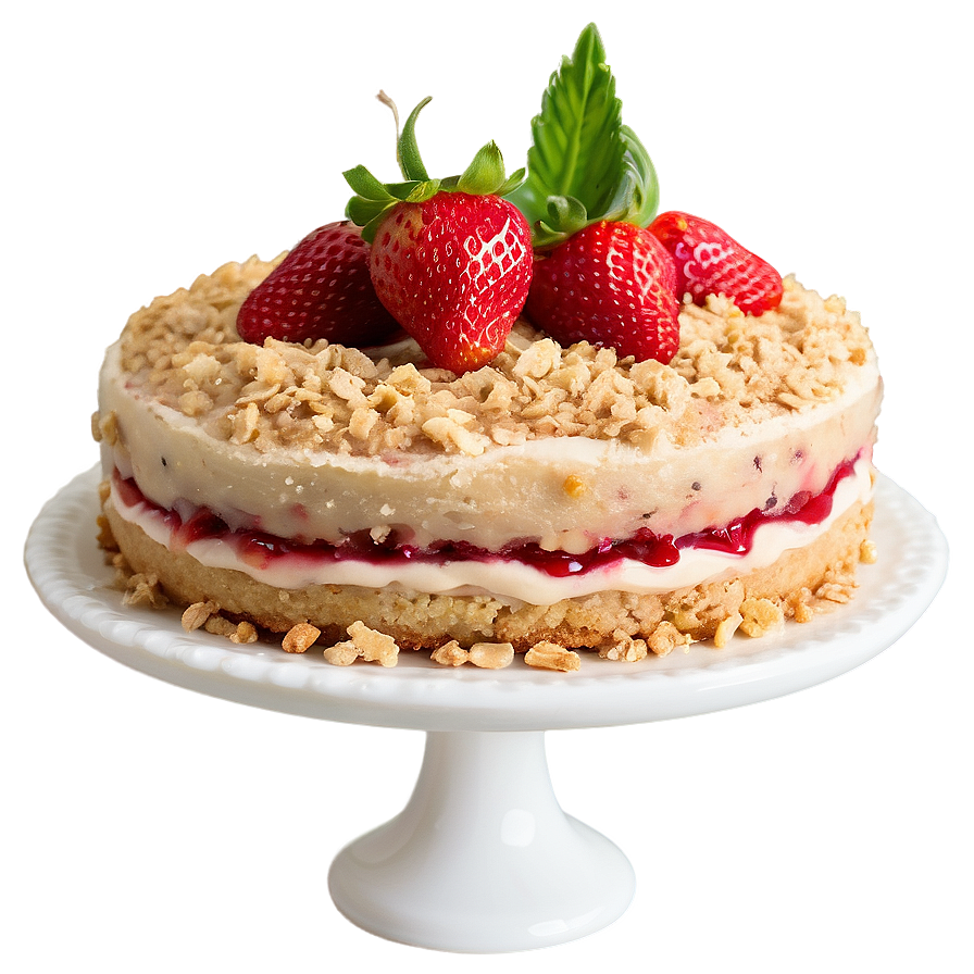 Strawberry Crumble Cake Png 06212024