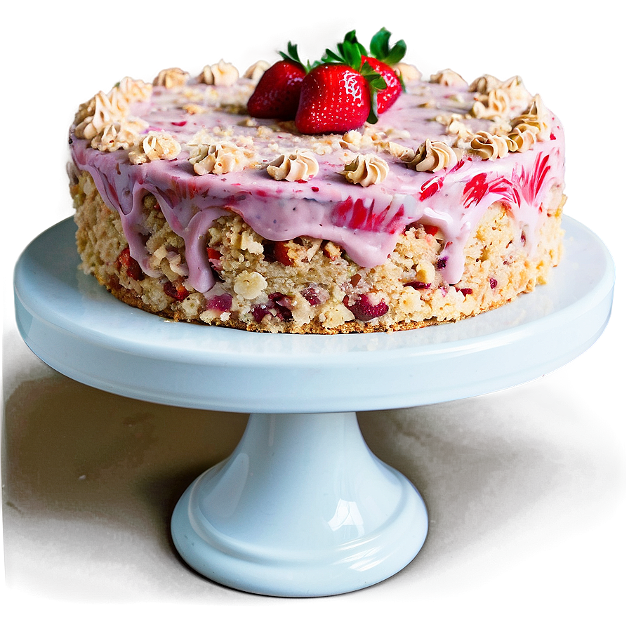 Strawberry Crumble Cake Png Kwf