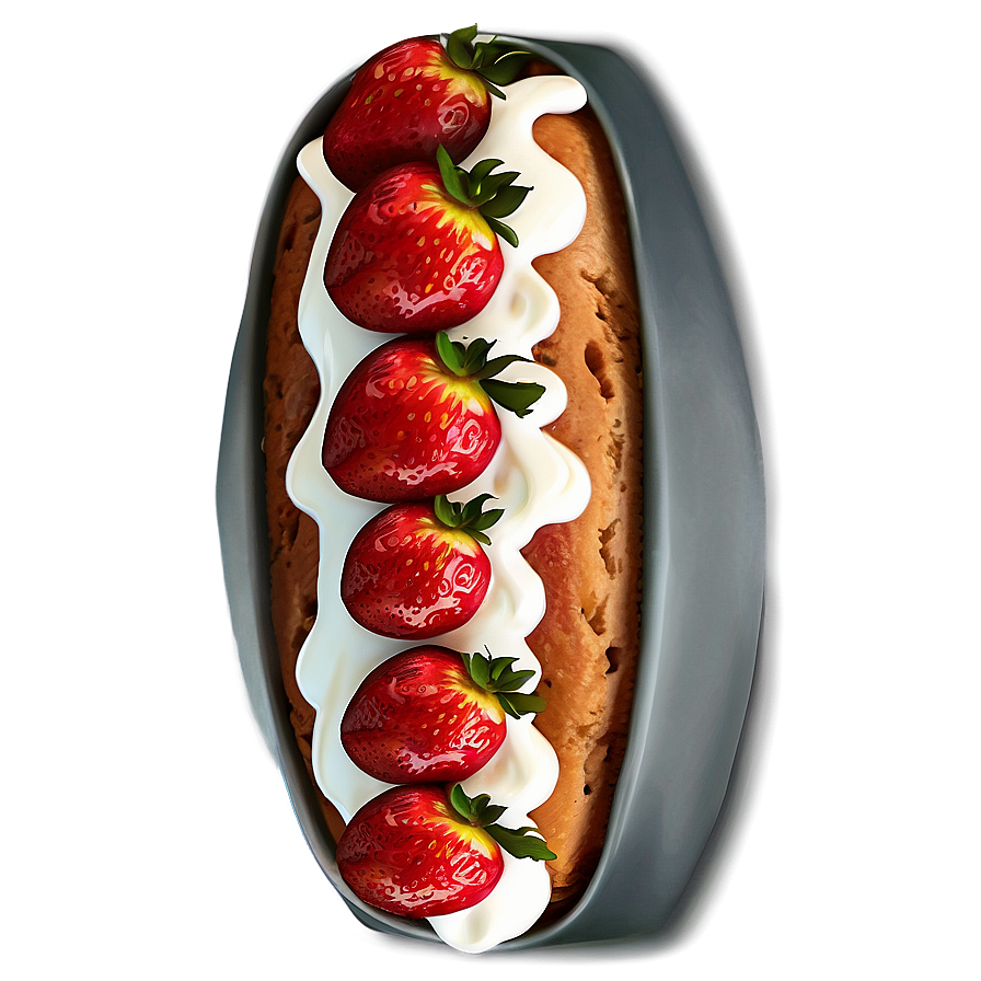 Strawberry Dessert Bread Png 56