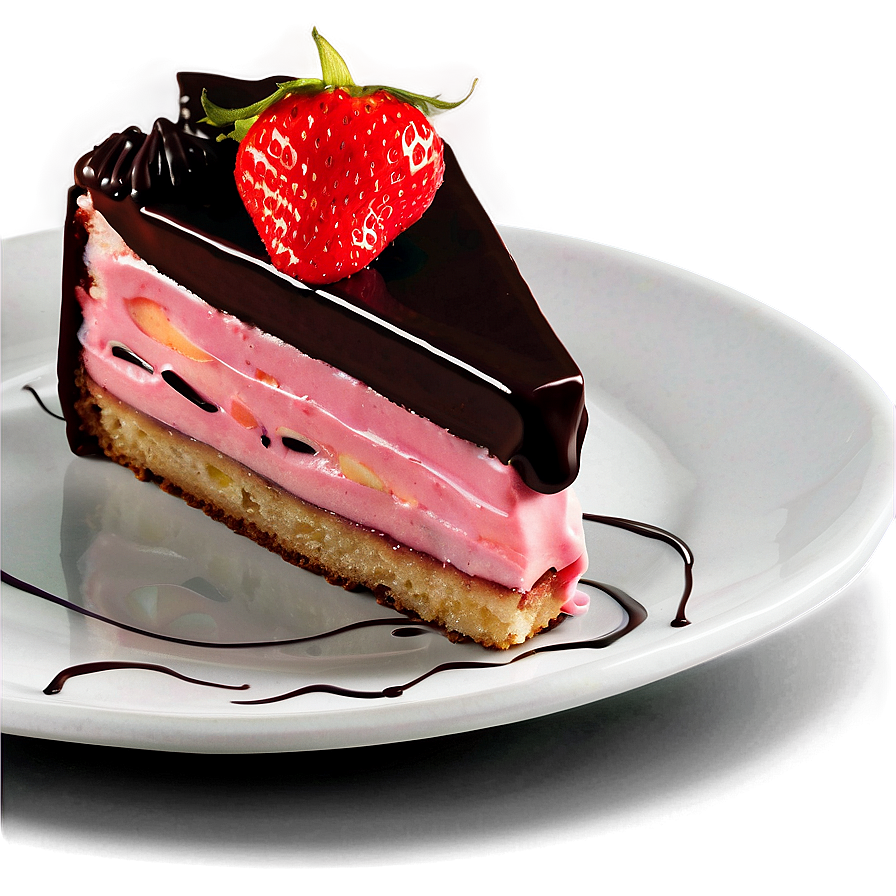 Strawberry Ganache Cake Png 49