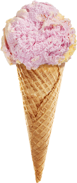 Strawberry Ice Cream Cone