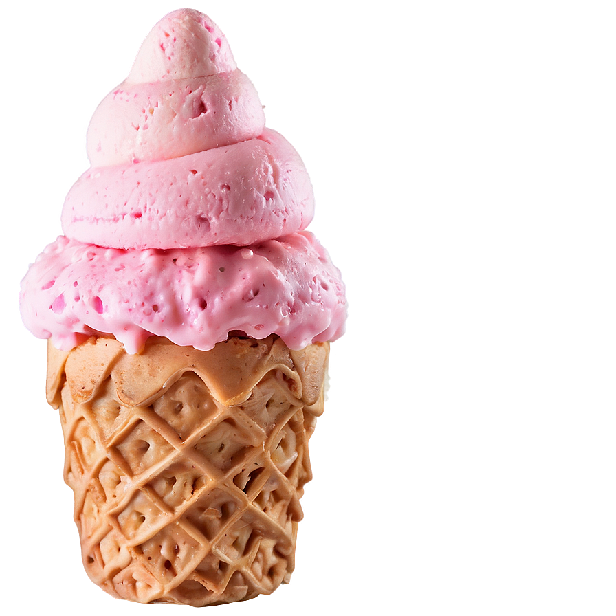 Strawberry Ice Cream Cone Png 05252024