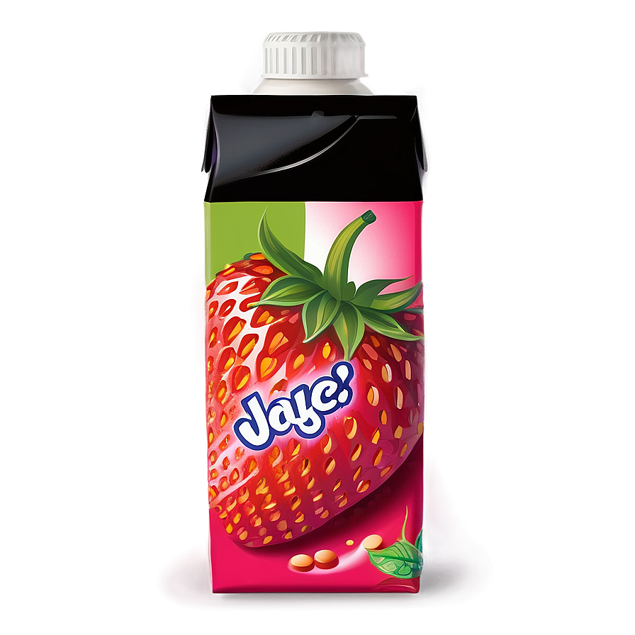 Strawberry Juice Box Clipart Png 8