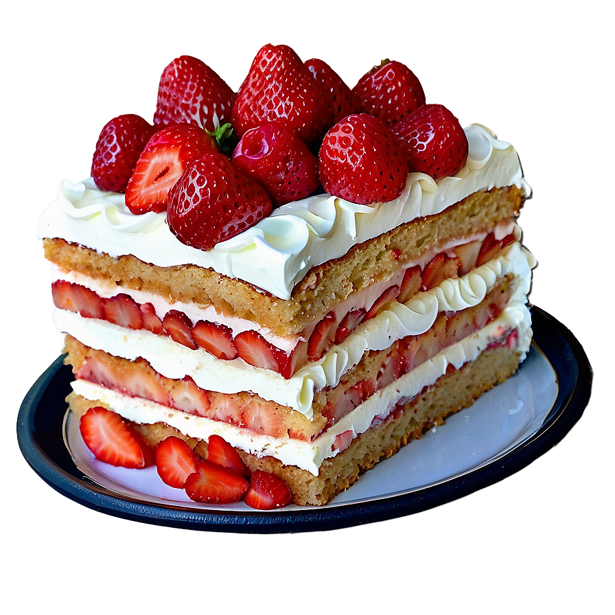 Strawberry Layer Cake PNG 58 PNG image with a transparent background, free high-resolution download