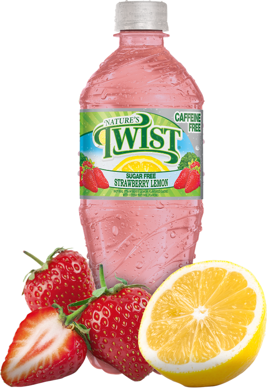 Strawberry Lemon Flavored Drink Bottle