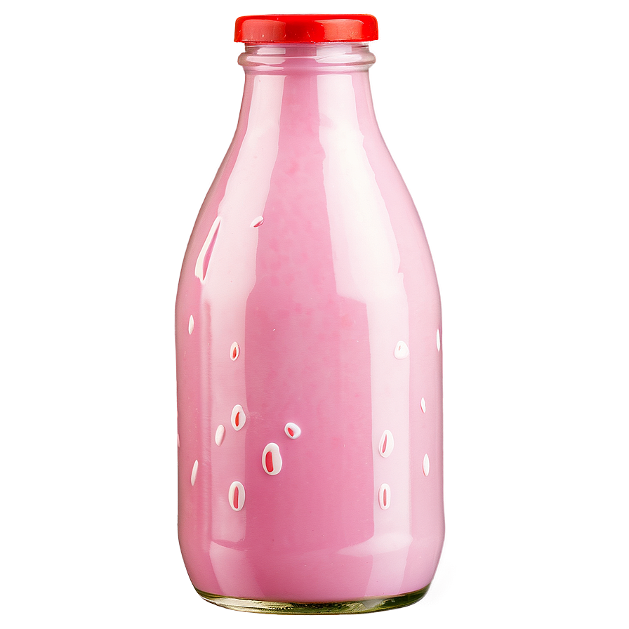 Strawberry Milk Bottle Png 06252024