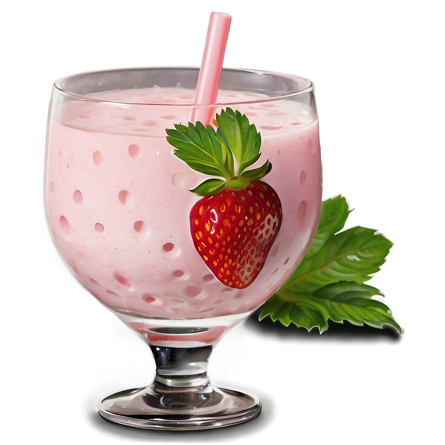 Strawberry Milk Cocktail Png 06252024