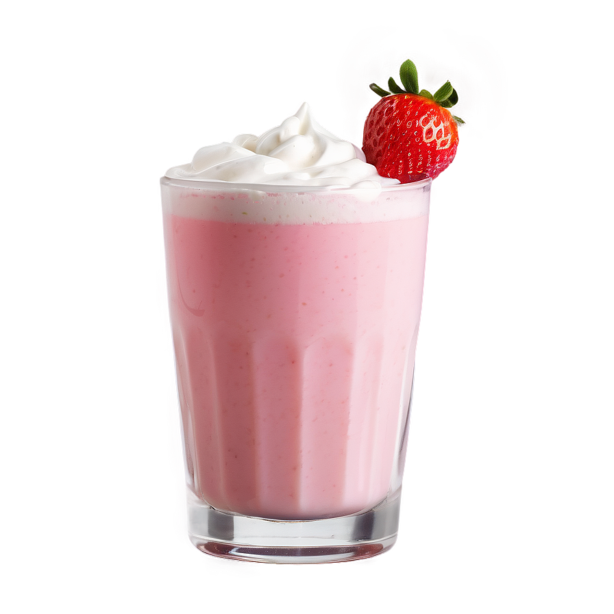 Strawberry Milk Froth Png Brb