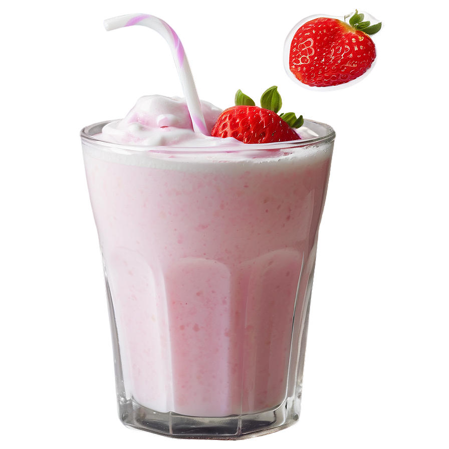 Strawberry Milk Garnish Png 06252024