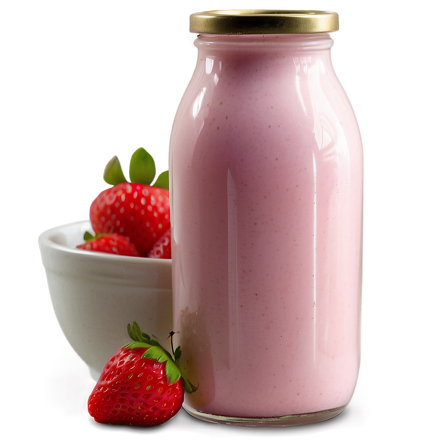 Strawberry Milk On Table Png Yci