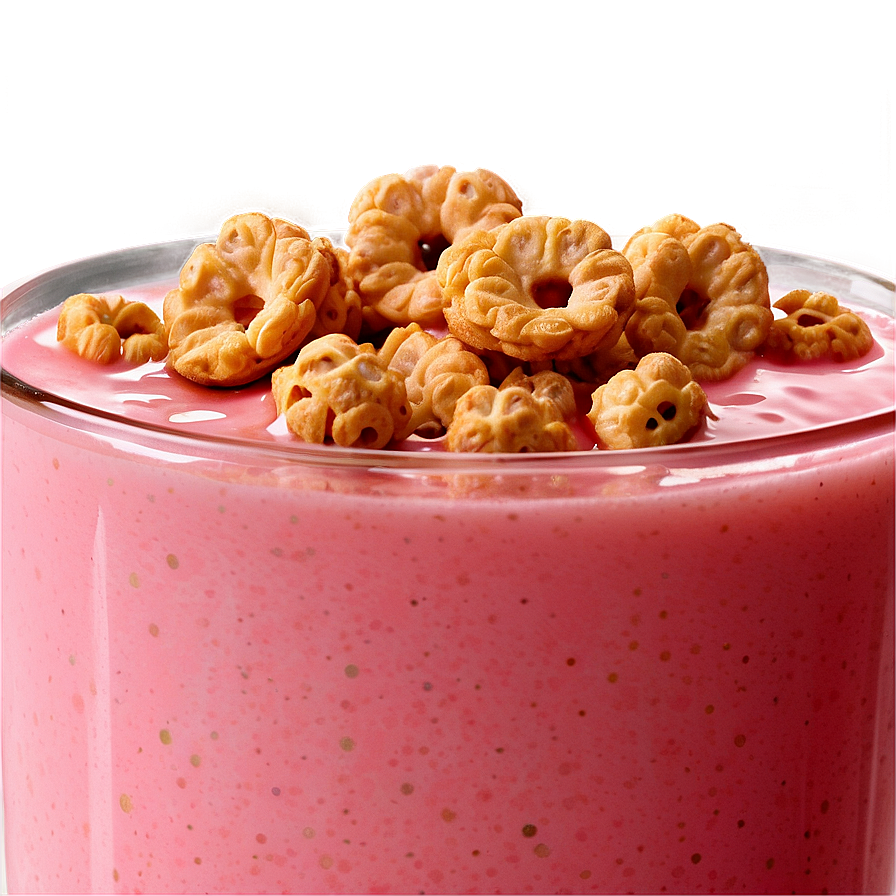 Strawberry Milk With Cereal Png Xbi30