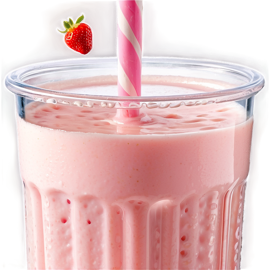 Strawberry Milk With Straw Png 06252024