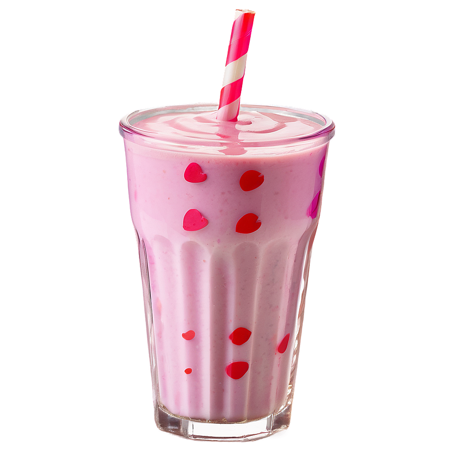 Strawberry Milk With Straw Png 06252024