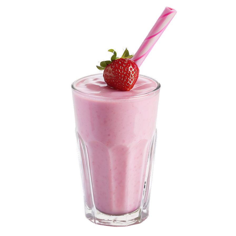 Strawberry Milk With Straw Png 68