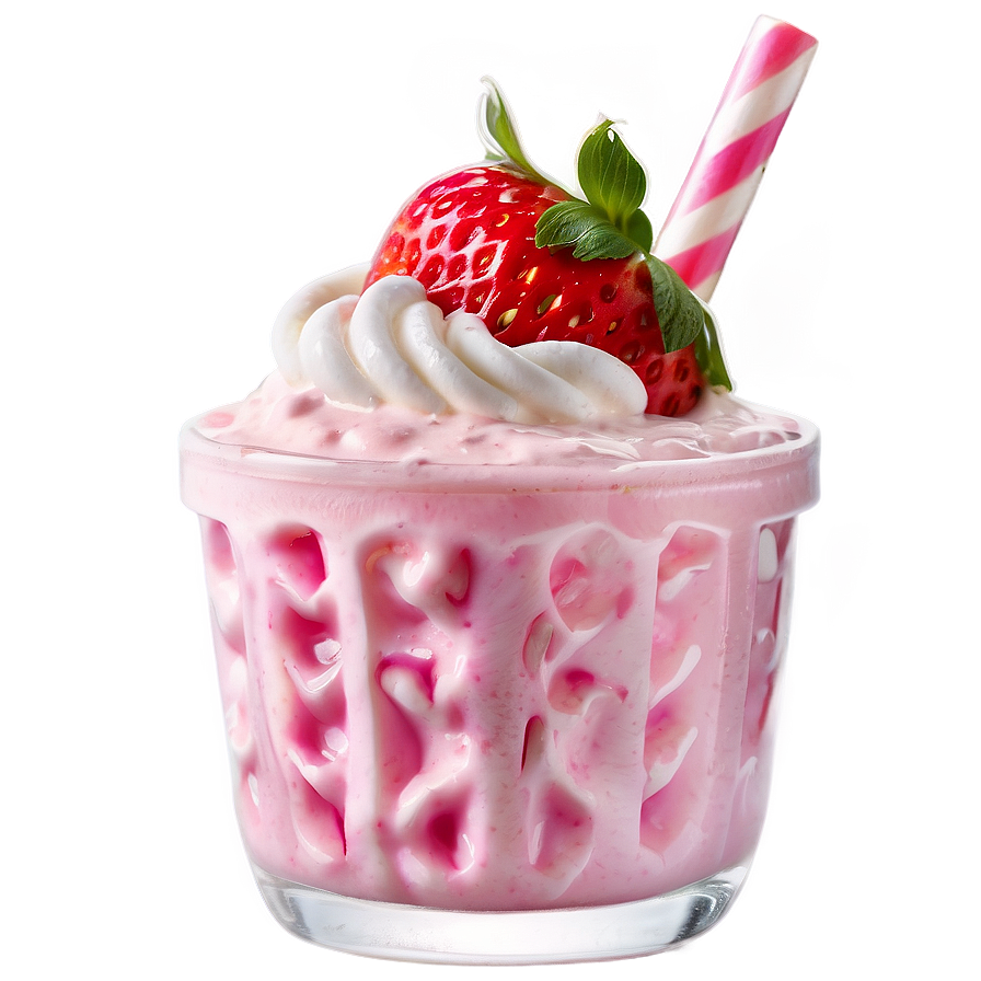 Strawberry Milkshake PNG jdk78 PNG with transparent background