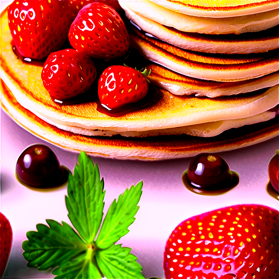 Strawberry Pancakes PNG uuy6 PNG image with a transparent background, free high-resolution download
