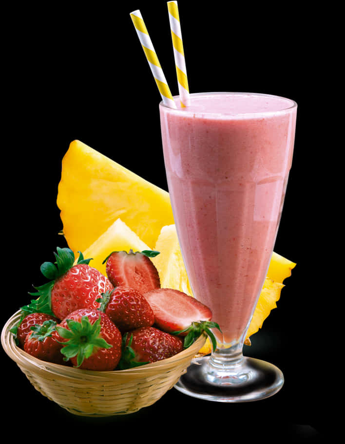 Strawberry Pineapple Smoothie Delight