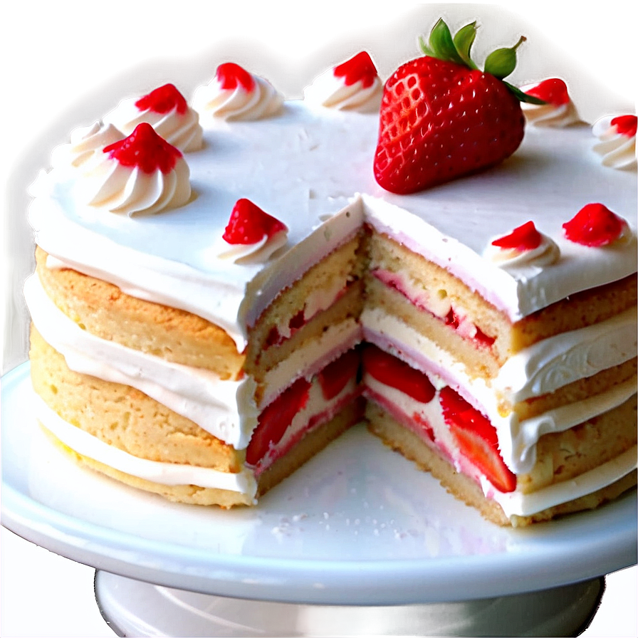 Strawberry Vanilla Cake Png 69