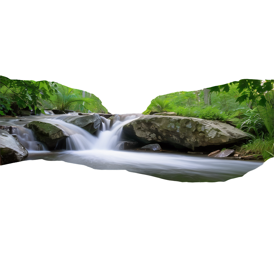 Stream and Waterfall Combo PNG 25 PNG with transparent background