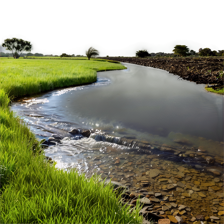 Stream in Farmland PNG 1 PNG with transparent background