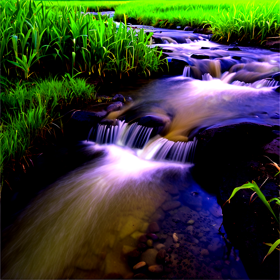 Stream In Farmland Png 11