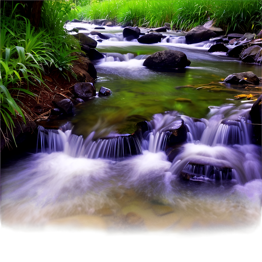 Stream in Urban Park PNG nef9 PNG with transparent background
