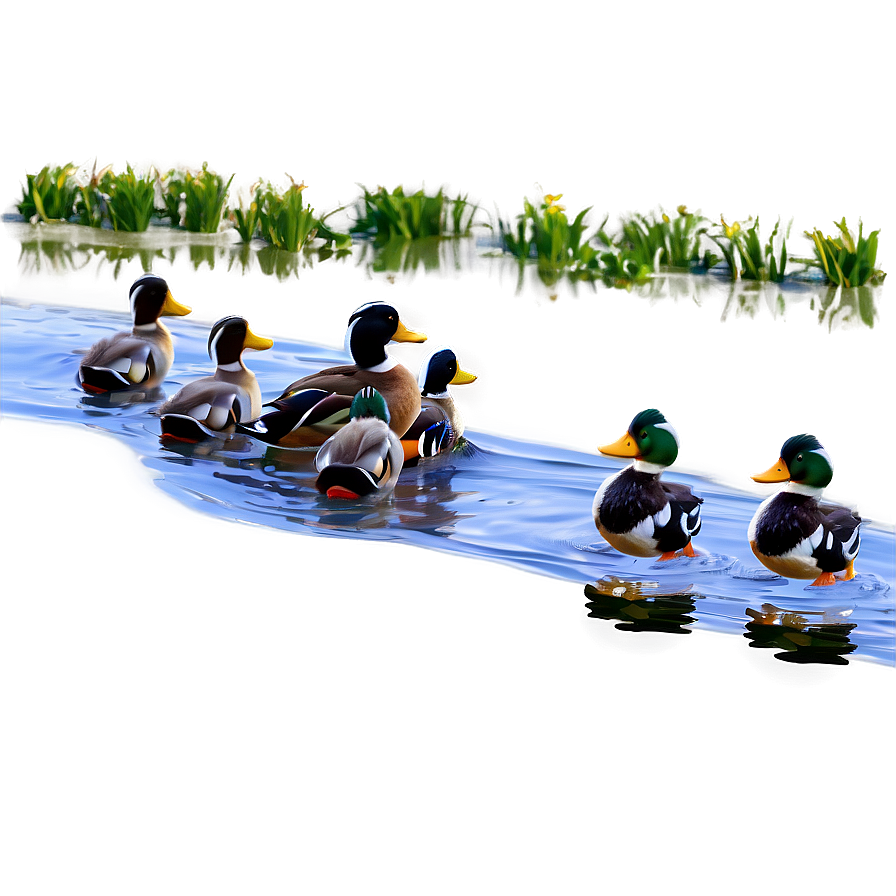 Stream With Ducks Png Jni64