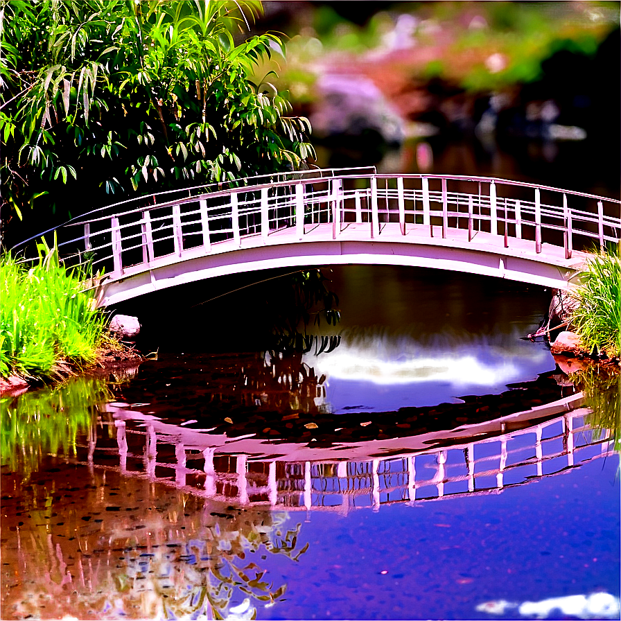 Stream with Footbridge PNG 87 PNG with transparent background