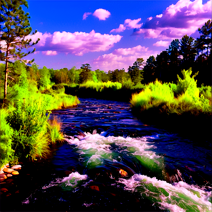 Stream with Rapids PNG 73 PNG with transparent background