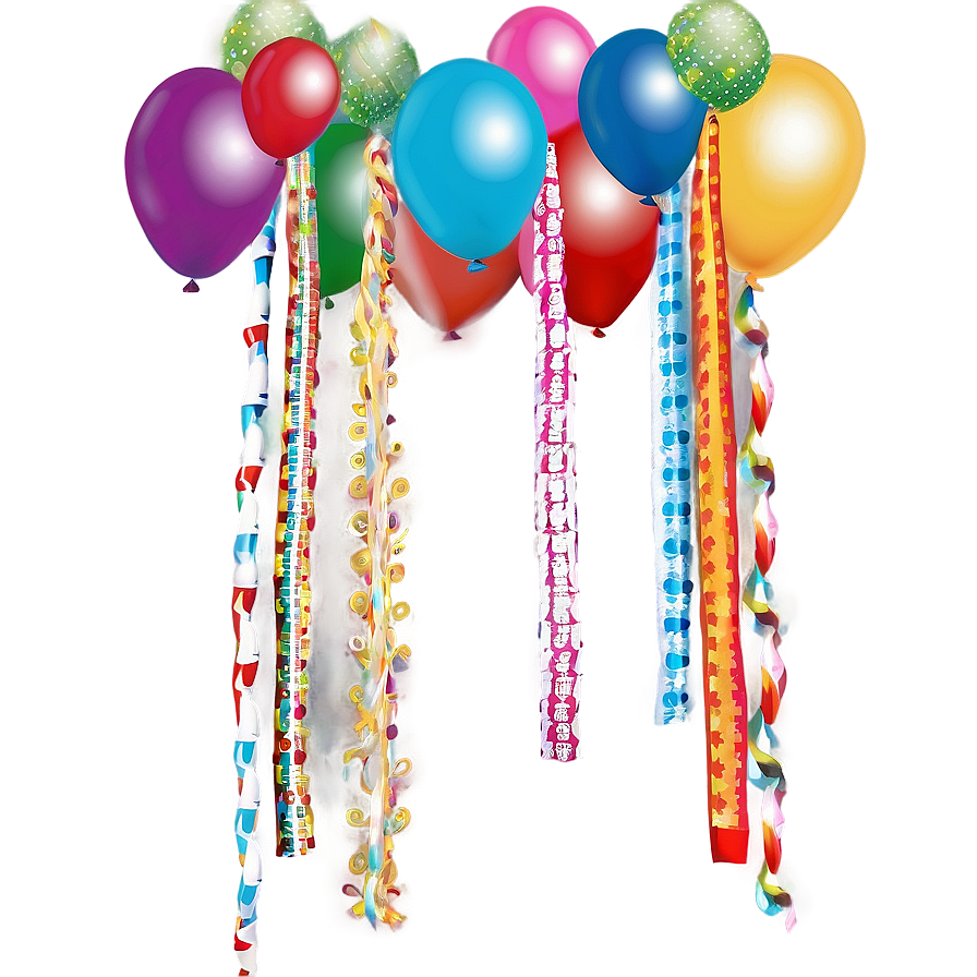 Streamers For Party Decor Png 11