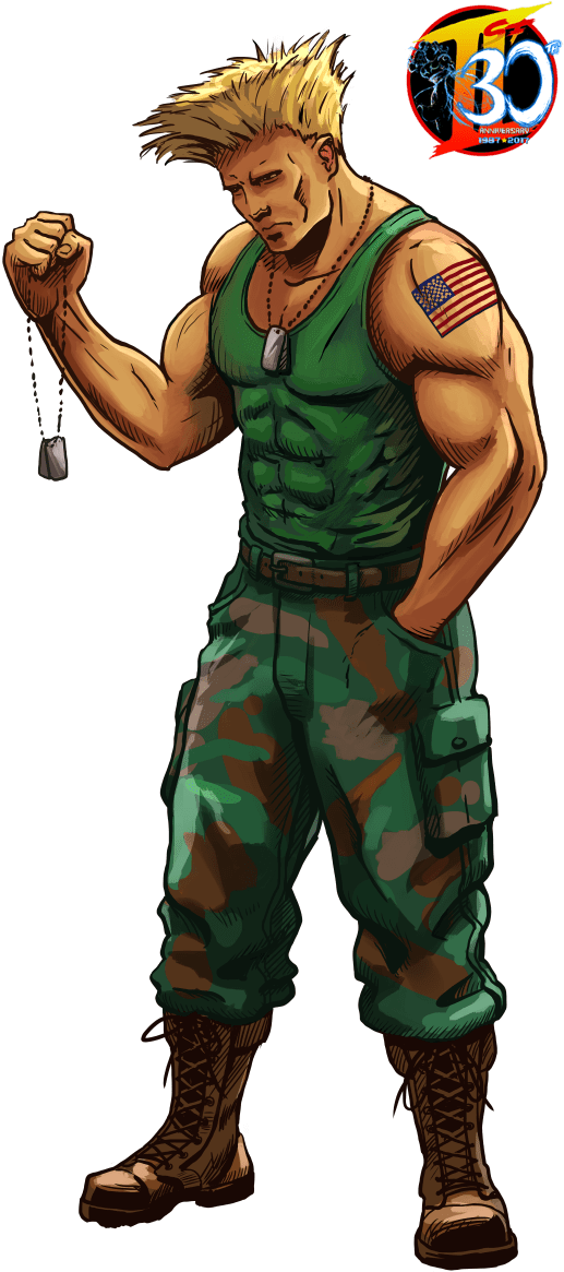 Street Fighter Guile Illustration