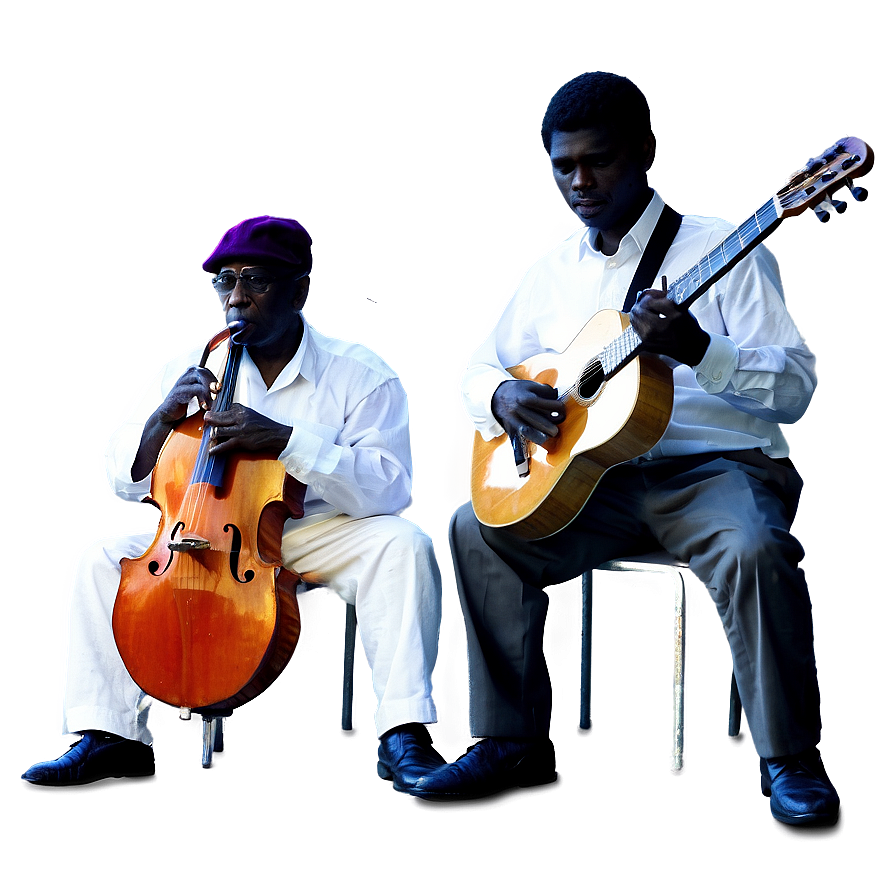 Street Jazz Musicians PNG 06122024 PNG with transparent background