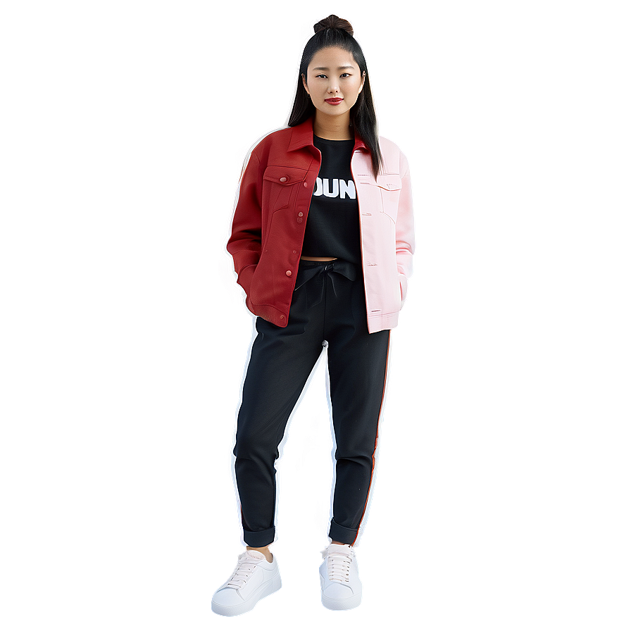 Street Style Outfit PNG 06122024 PNG with transparent background