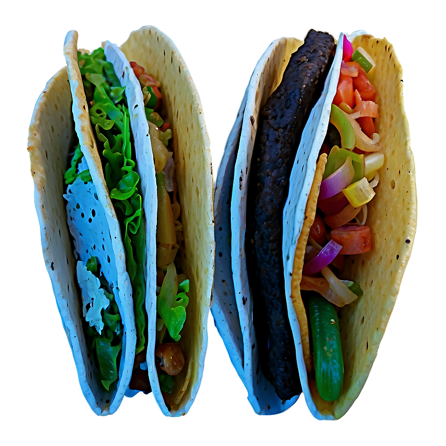 Street Style Tacos PNG weh PNG with transparent background