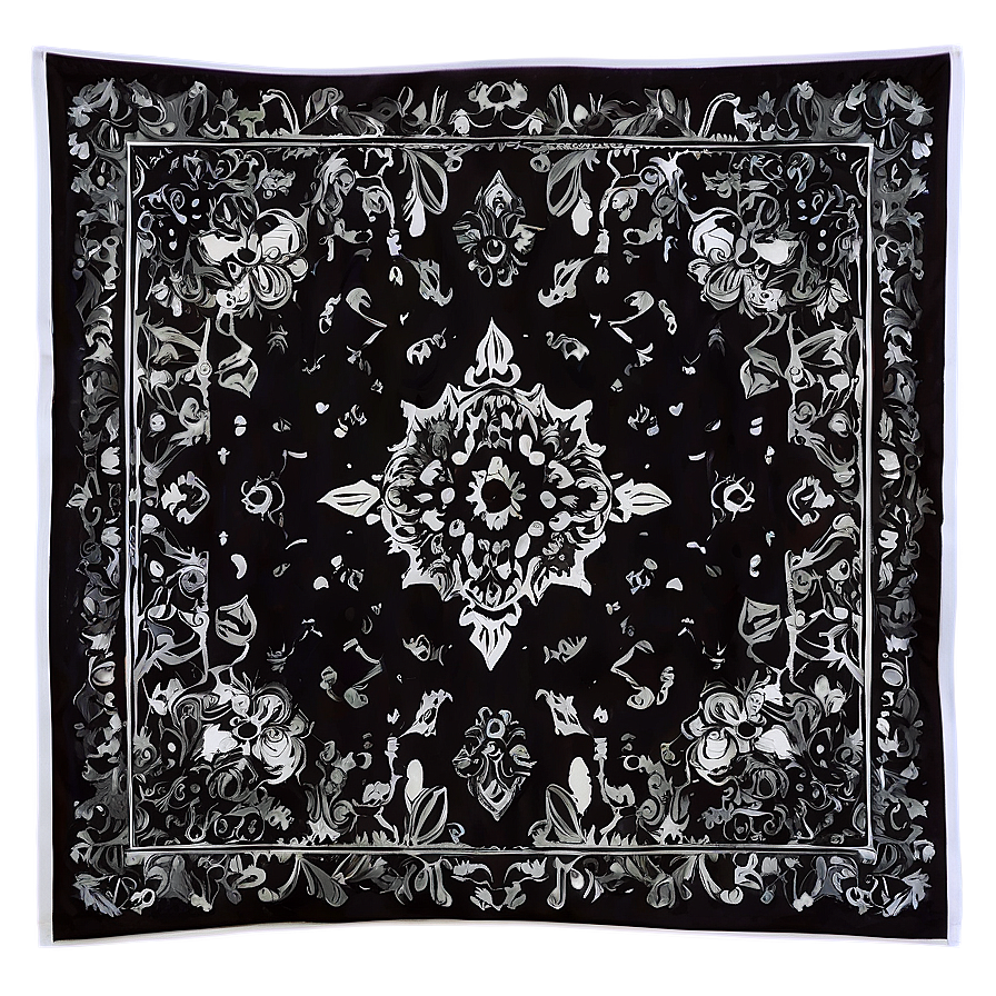 Streetwear Black Bandana Png 06122024