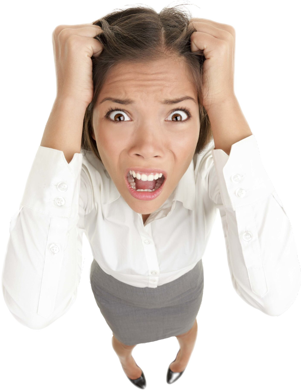 Transparent Confused Girl Png - Stressed From Social Media, Png Download PNG with transparent background
