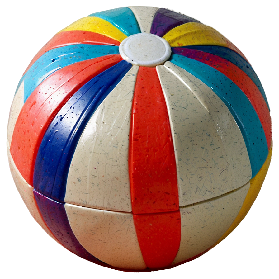 Striped Beach Ball PNG 05242024 PNG with transparent background