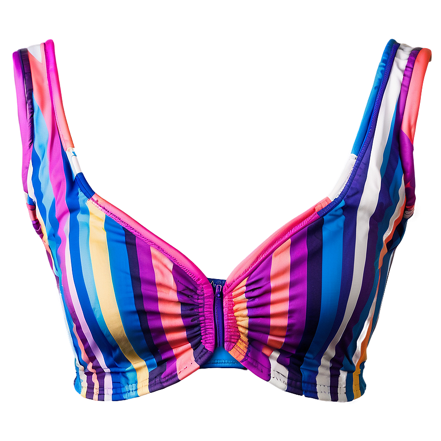 Striped Bikini Top Png Bry81