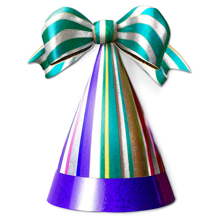 Striped Birthday Hat PNG 05042024 PNG image with a transparent background, free high-resolution download