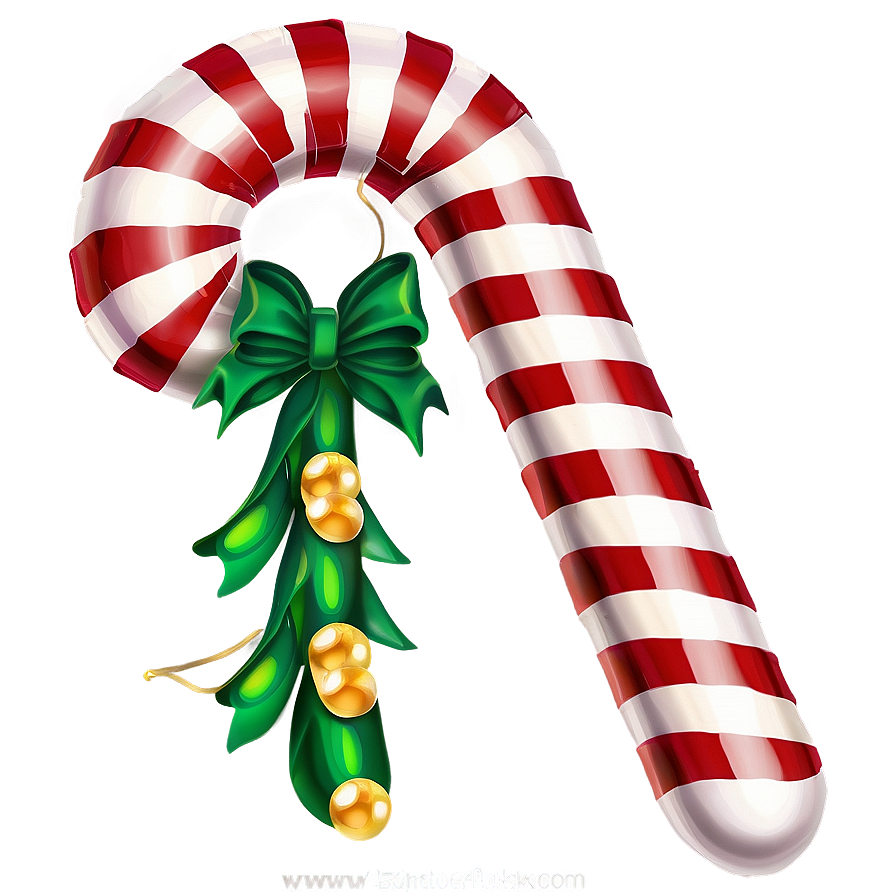 Striped Christmas Candy Cane Png 20