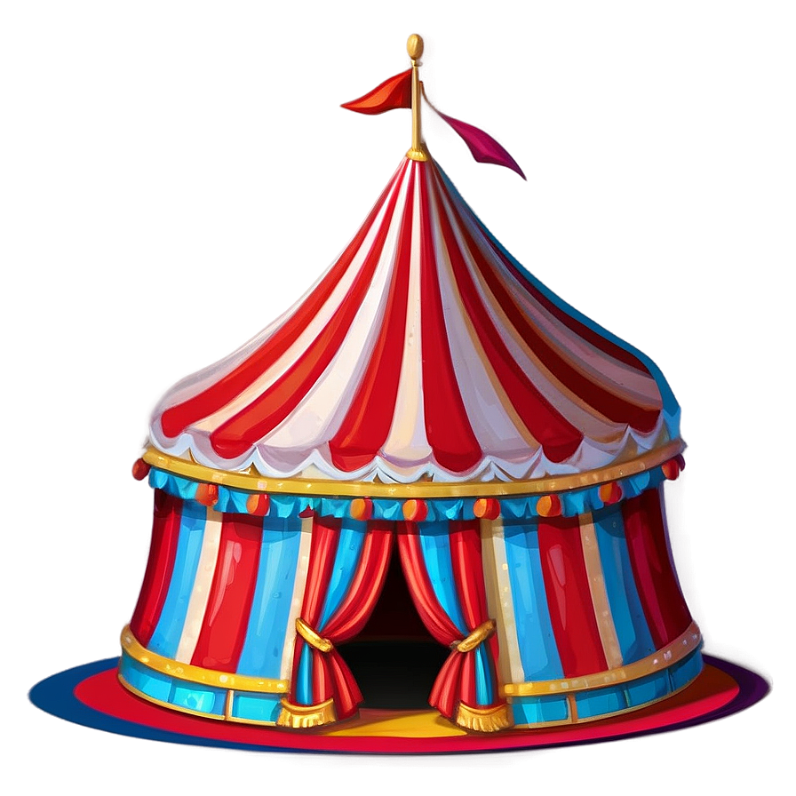 Striped Circus Tent Png Huu51