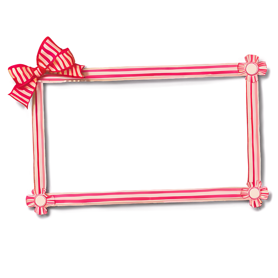 Striped Cute Frame Png 06262024