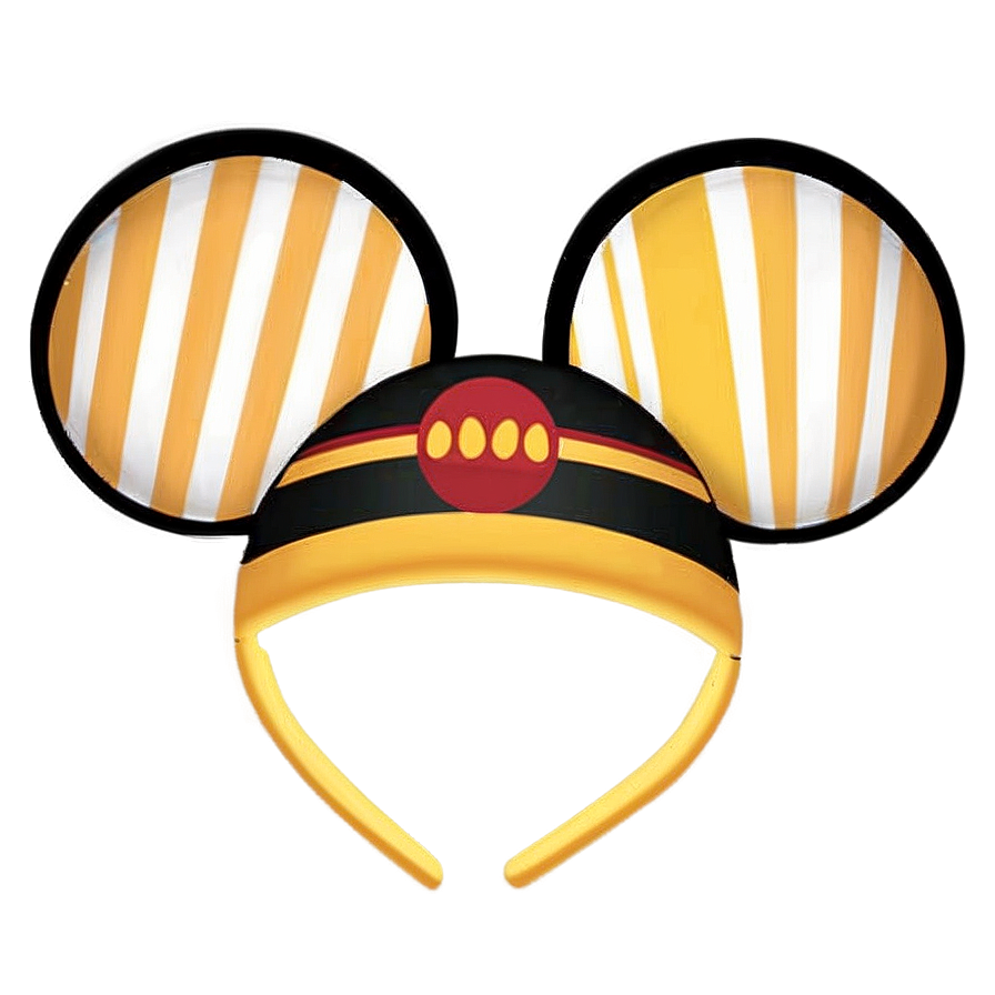 Striped Disney Ears Png 06272024