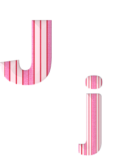 Striped Letter J Design