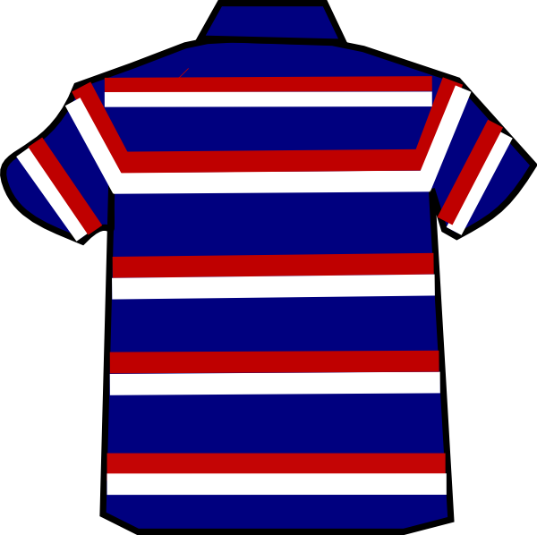 Striped Polo Shirt Design PNG with transparent background